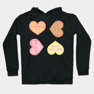 Thanksgiving Conversation Hearts Sticker Pack Hoodie